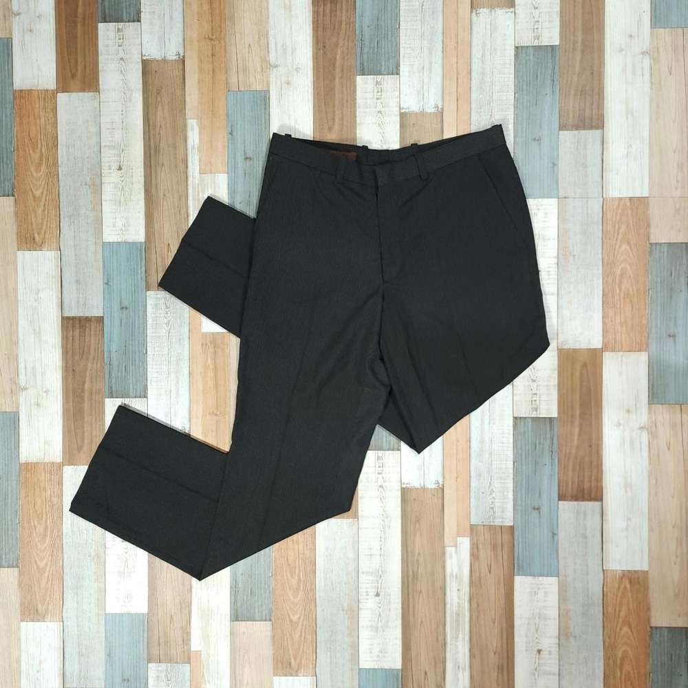 Perry Ellis Slim Fit Pinstriped Slacks‎ Men's Sz 32x32